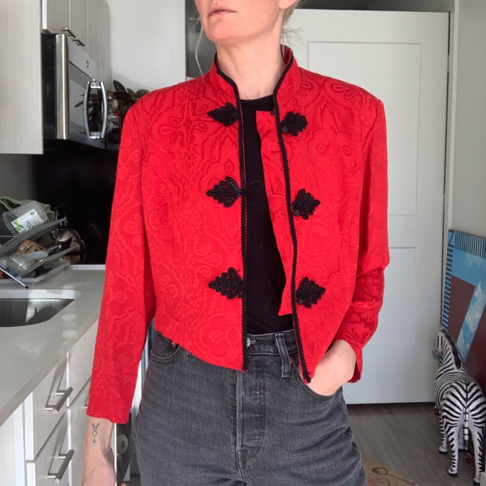 Cropped Red Jacket